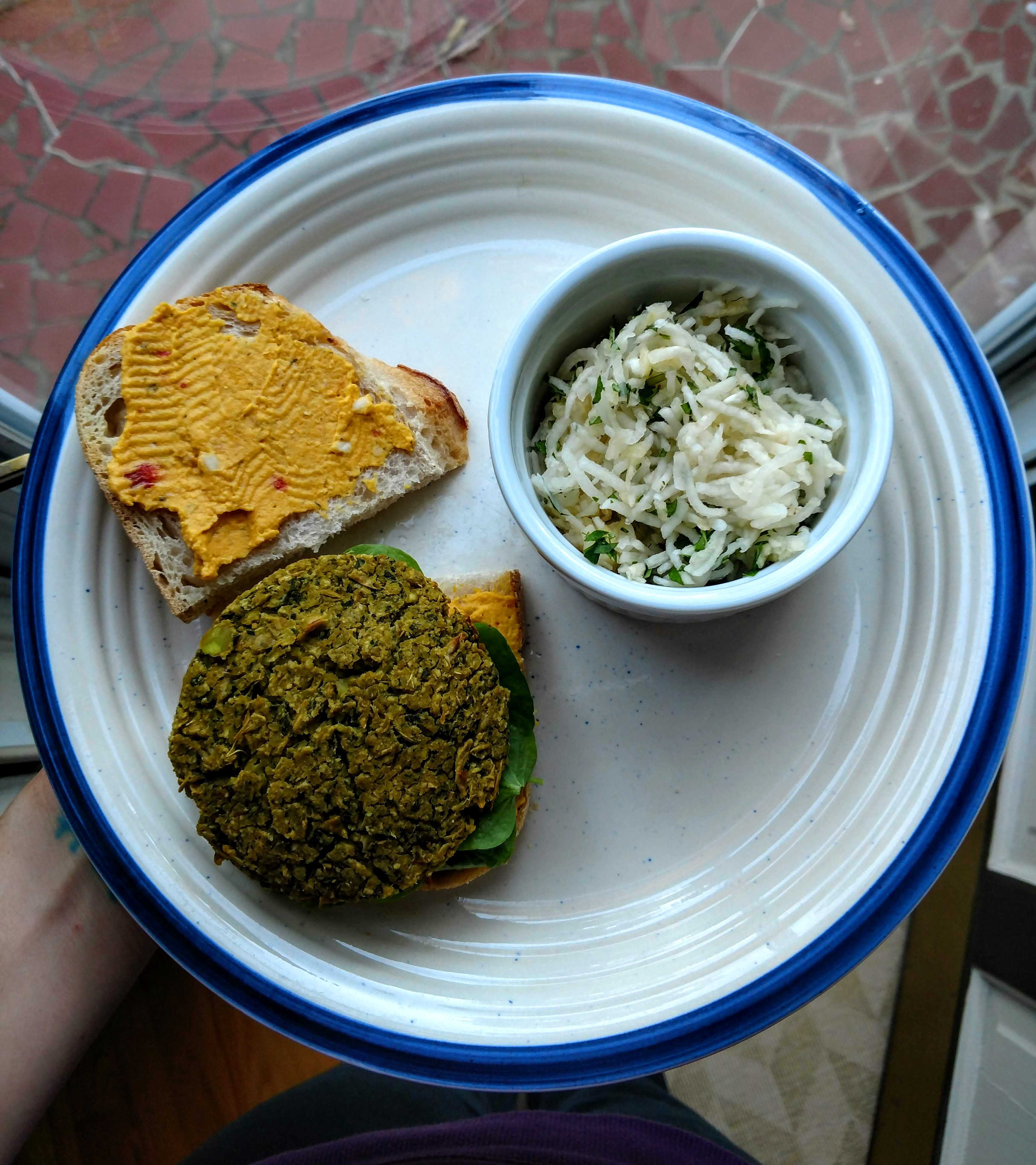 Butter Bean Burgers & Kohlrabi Slaw