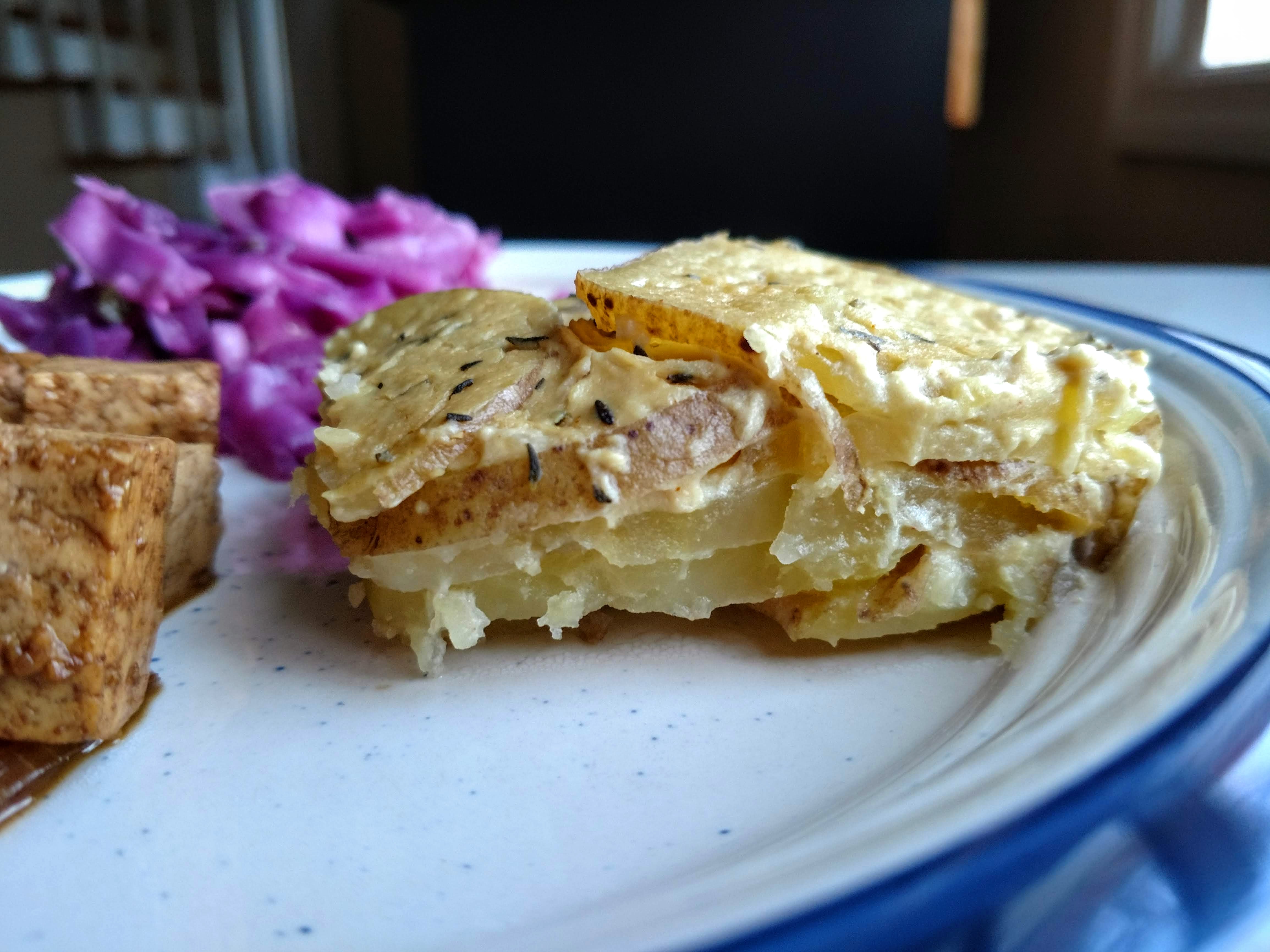 Vegan Scalloped Potatoes Oil-Free, Gluten-Free